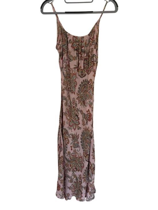Angie Dresses & Skirts - Angie Pink Paisley Boho Midi Dress Pink Floral Slip Dress Size M Fits Like XS/S